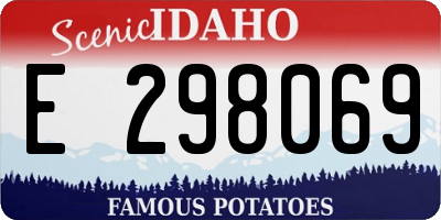ID license plate E298069