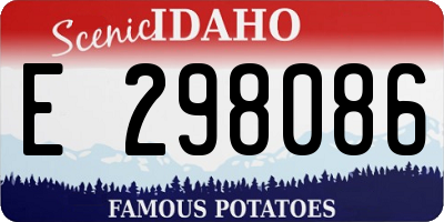 ID license plate E298086