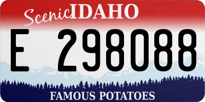ID license plate E298088