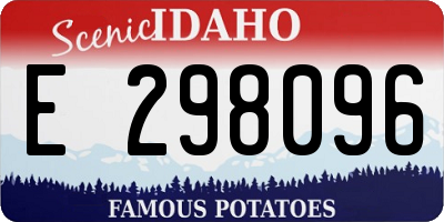 ID license plate E298096