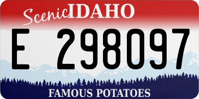 ID license plate E298097