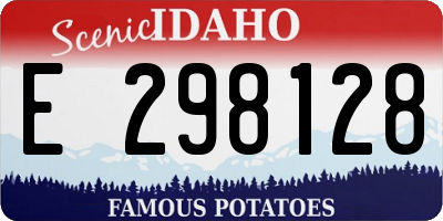 ID license plate E298128