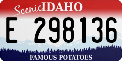 ID license plate E298136