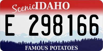ID license plate E298166