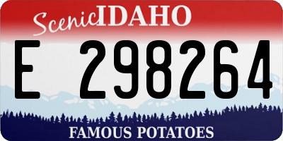 ID license plate E298264