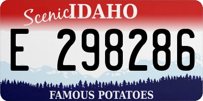 ID license plate E298286