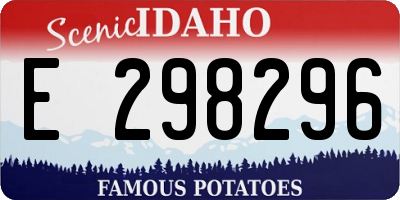 ID license plate E298296