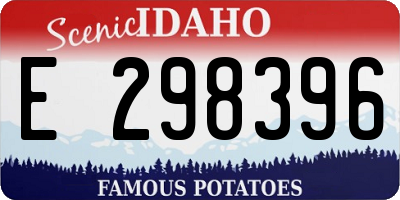 ID license plate E298396
