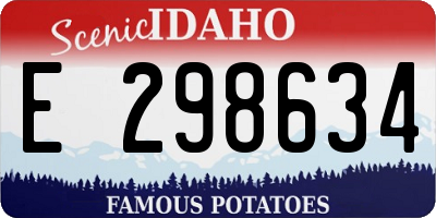 ID license plate E298634