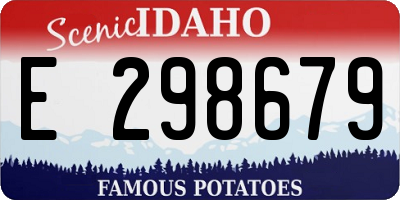 ID license plate E298679