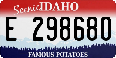ID license plate E298680