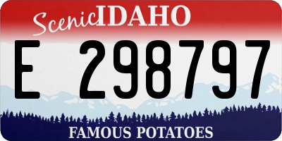 ID license plate E298797