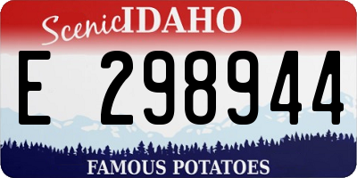 ID license plate E298944