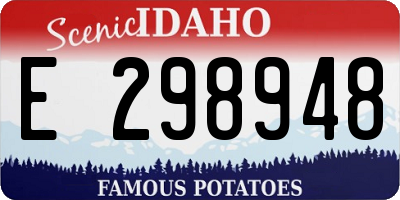 ID license plate E298948