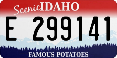 ID license plate E299141