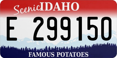ID license plate E299150