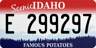 ID license plate E299297