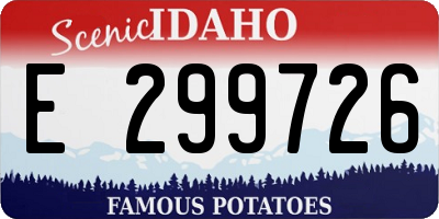 ID license plate E299726