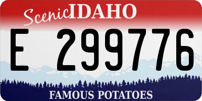 ID license plate E299776