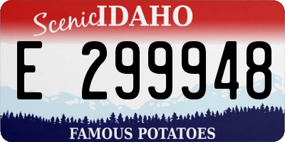 ID license plate E299948