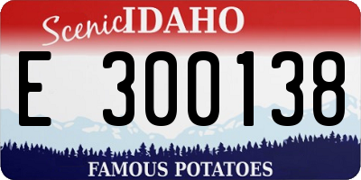 ID license plate E300138