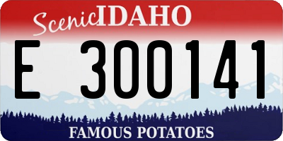 ID license plate E300141