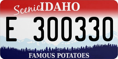 ID license plate E300330