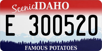 ID license plate E300520