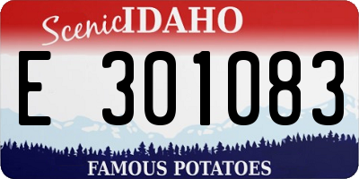 ID license plate E301083