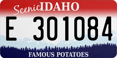 ID license plate E301084