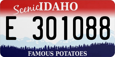 ID license plate E301088