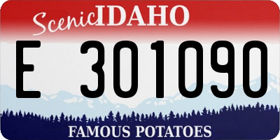 ID license plate E301090