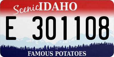 ID license plate E301108