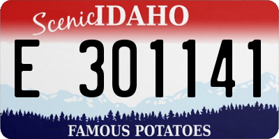 ID license plate E301141