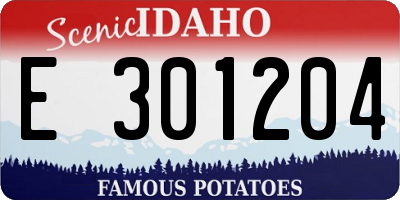 ID license plate E301204