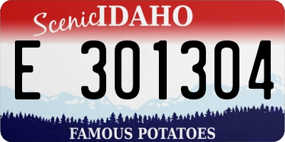 ID license plate E301304
