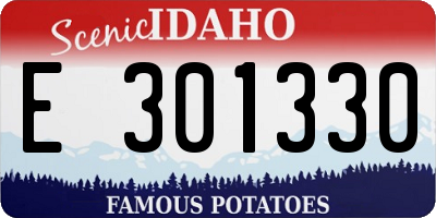ID license plate E301330