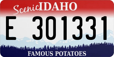 ID license plate E301331