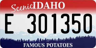 ID license plate E301350