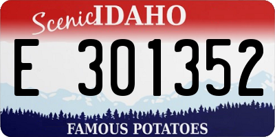 ID license plate E301352