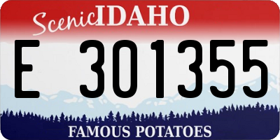 ID license plate E301355