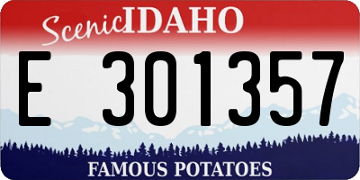 ID license plate E301357