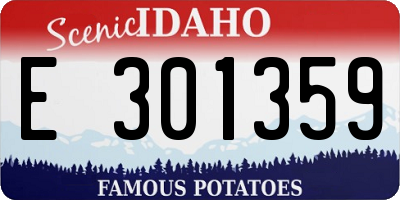 ID license plate E301359