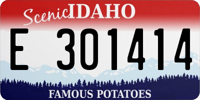 ID license plate E301414