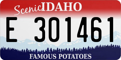 ID license plate E301461