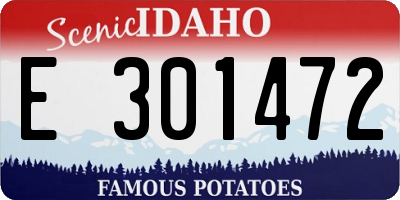 ID license plate E301472