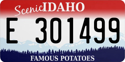 ID license plate E301499
