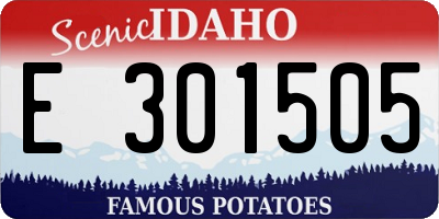 ID license plate E301505
