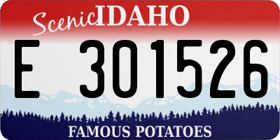 ID license plate E301526