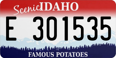ID license plate E301535